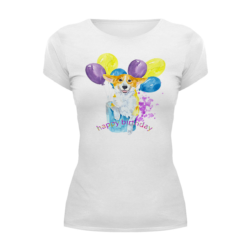 Printio Футболка Wearcraft Premium Солнечная собака. мужская футболка влюбленные корги иллюстрация xl белый