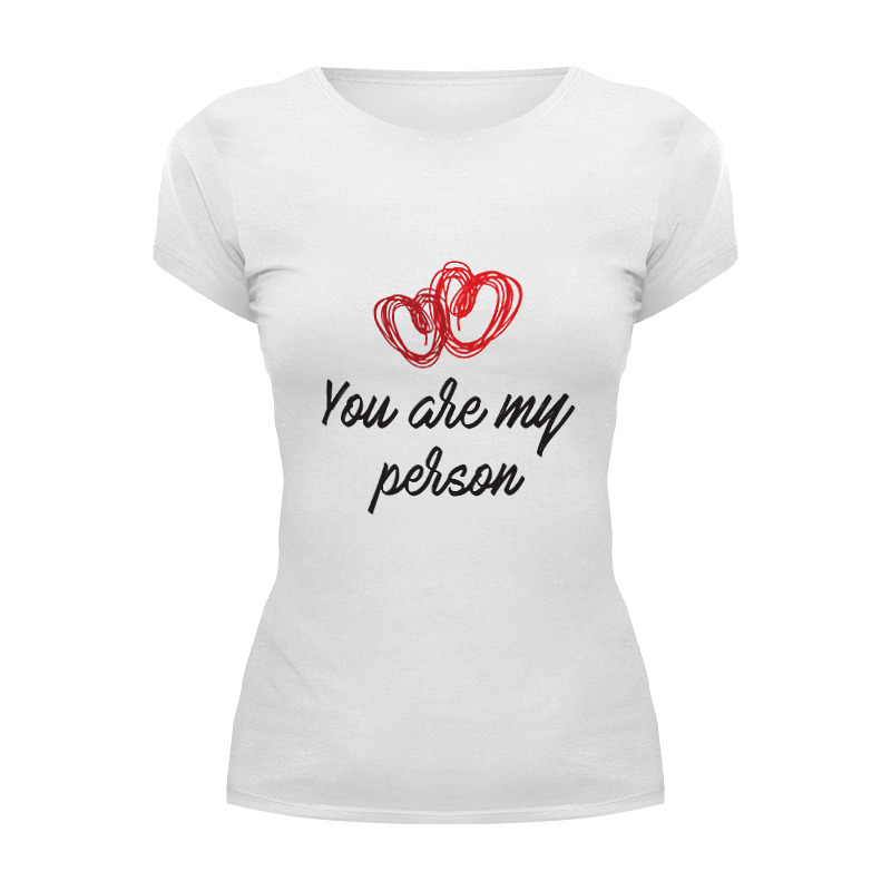 Printio Футболка Wearcraft Premium You are my person wowman jewelry wm1016 you are my person red