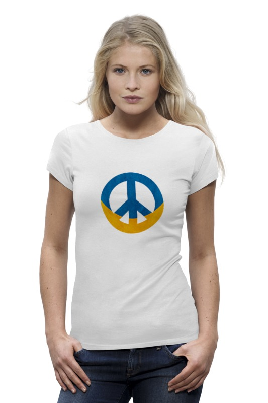 Printio Футболка Wearcraft Premium Ukraine peace printio лонгслив ukraine peace