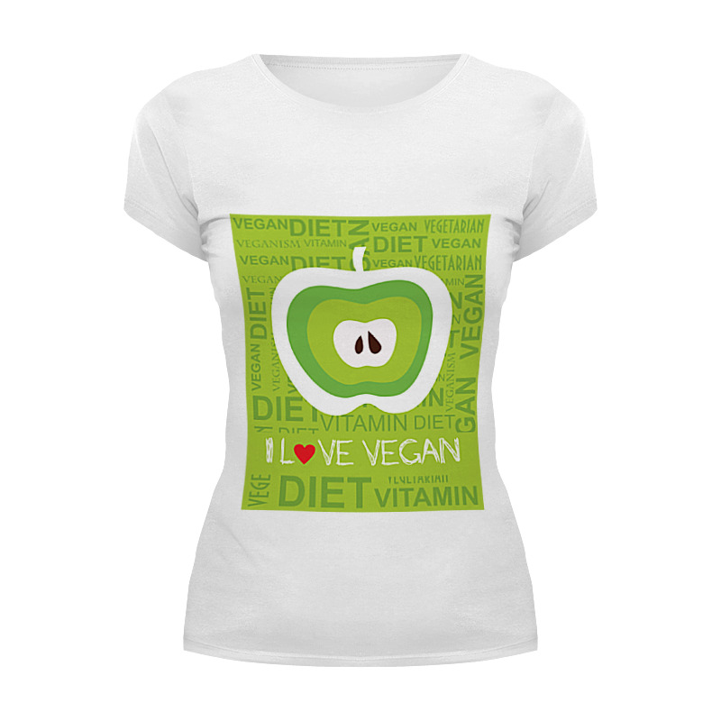 Printio Футболка Wearcraft Premium I love vegan