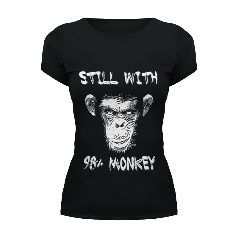 Printio Футболка Wearcraft Premium Steel whit 98% monkey printio футболка wearcraft premium slim fit steel whit 98% monkey