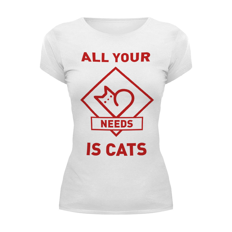 Printio Футболка Wearcraft Premium All your needs is cats printio футболка wearcraft premium slim fit all your needs is cats
