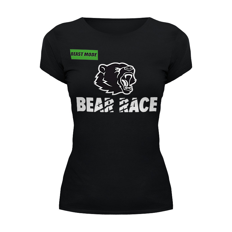 Printio Футболка Wearcraft Premium Bear race beast mode