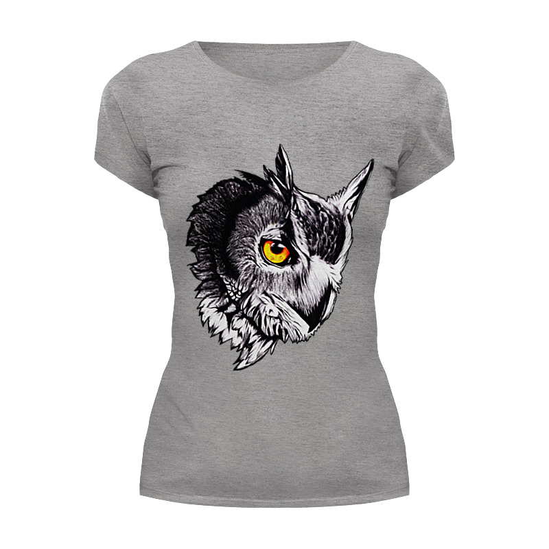 цена Printio Футболка Wearcraft Premium Owl gray