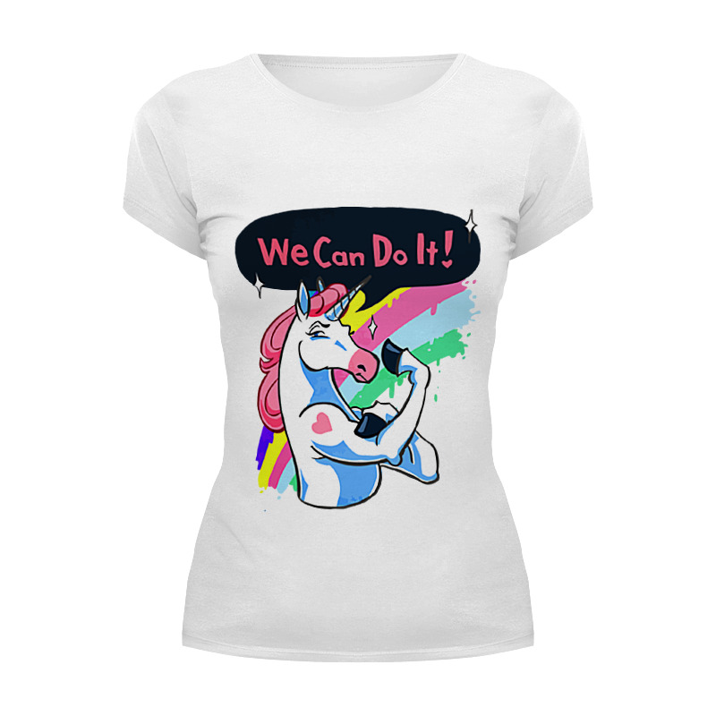 Printio Футболка Wearcraft Premium We can do it! (unicorn) printio лонгслив we can do it unicorn