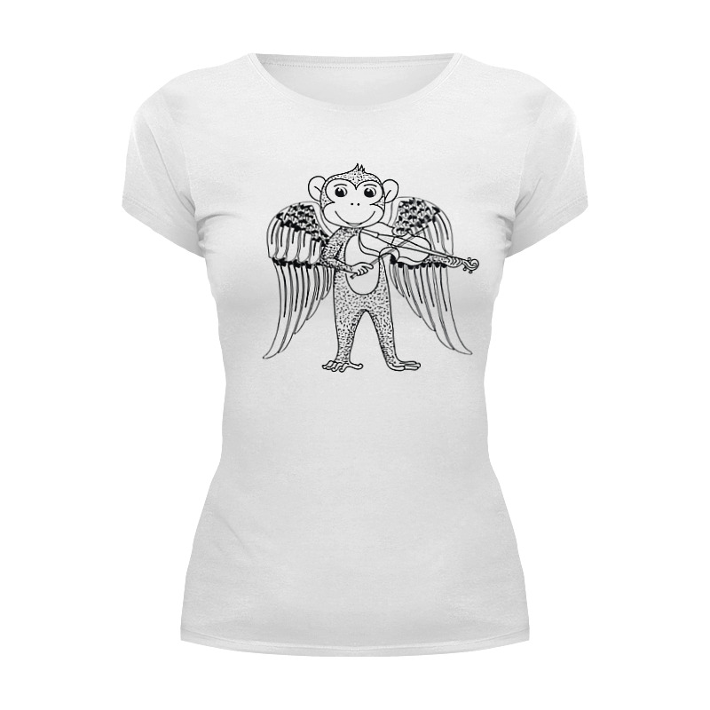 printio футболка классическая обезьянка музыкант Printio Футболка Wearcraft Premium Обезьянка музыкант