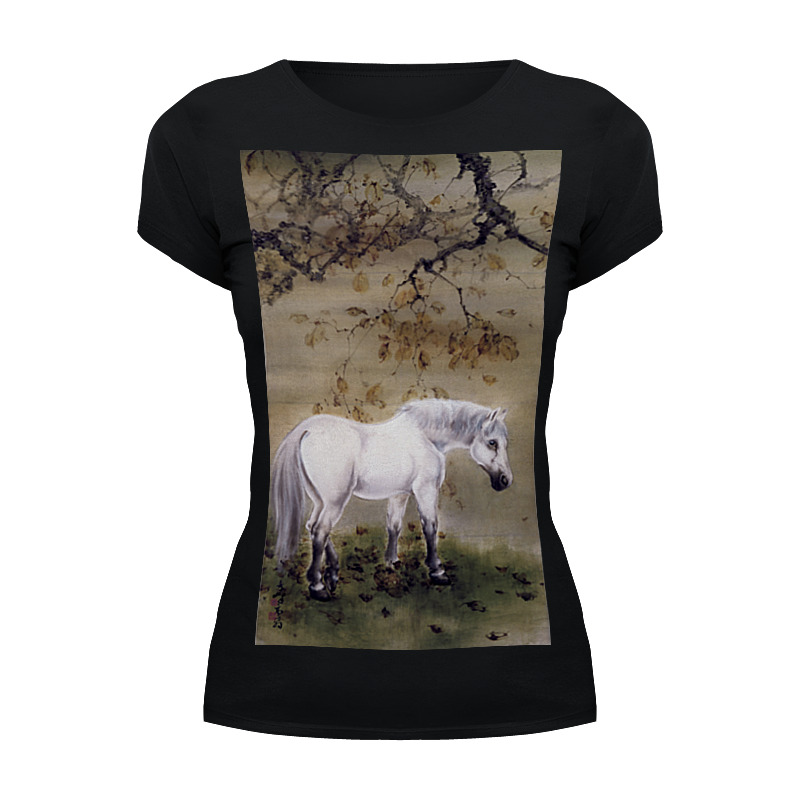 Printio Футболка Wearcraft Premium Белая лошадь (гао цифэн)