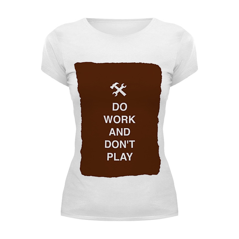 Printio Футболка Wearcraft Premium Do work and don't play printio кружка do work and don t play