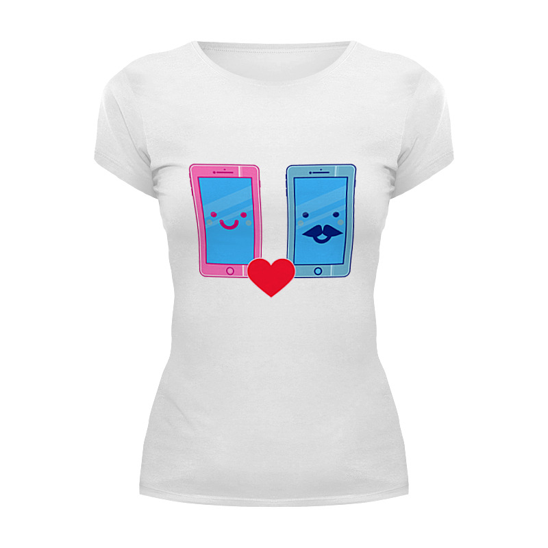 Printio Футболка Wearcraft Premium Телефоны влюблены printio футболка wearcraft premium slim fit телефоны влюблены