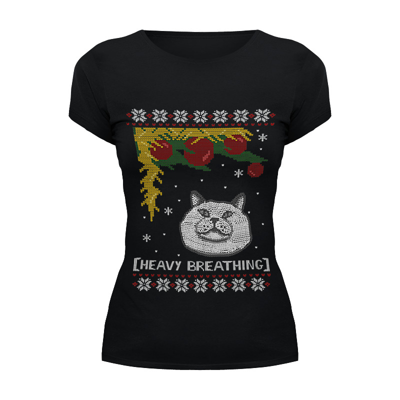 Printio Футболка Wearcraft Premium Кот на новый год