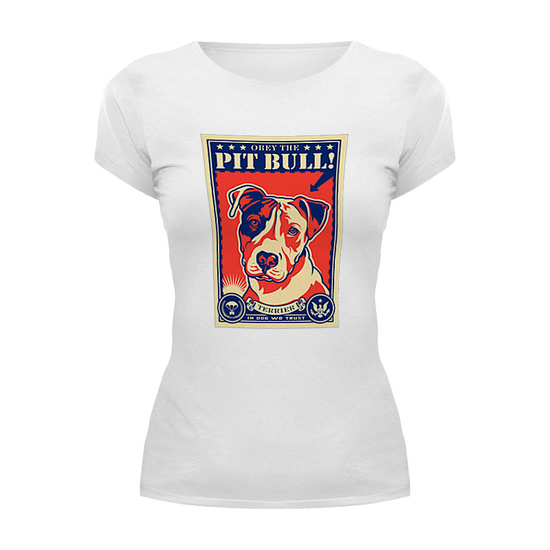 Printio Футболка Wearcraft Premium Собака: pit bull printio футболка с полной запечаткой для девочек pit bull