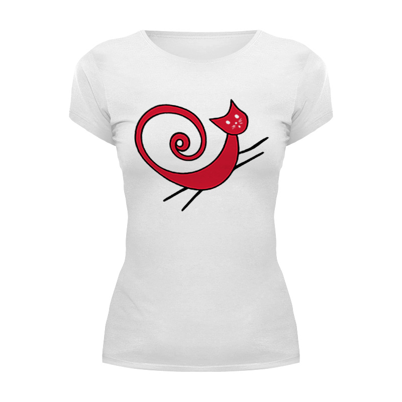 Printio Футболка Wearcraft Premium Красный кот