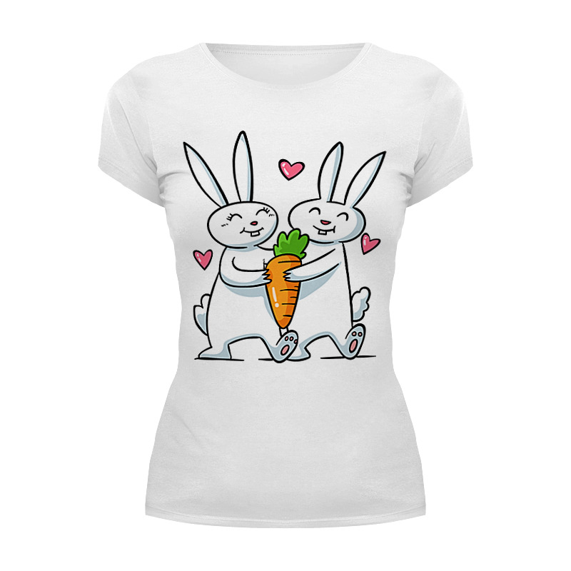 Printio Футболка Wearcraft Premium Влюблённые кролики printio футболки парные влюблённые кролики
