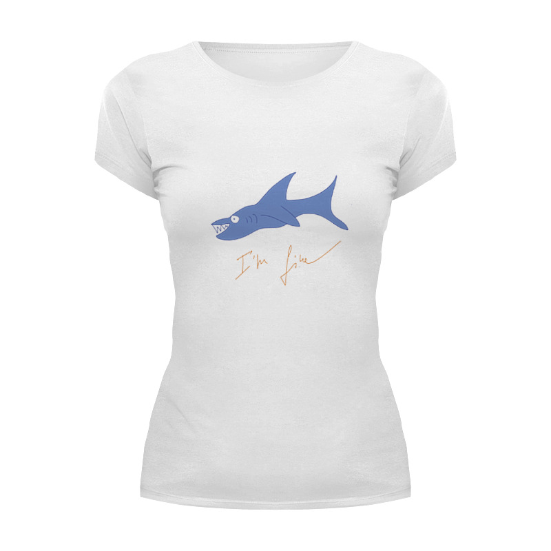 Printio Футболка Wearcraft Premium Акула мужская футболка сова грозная птица 3xl белый