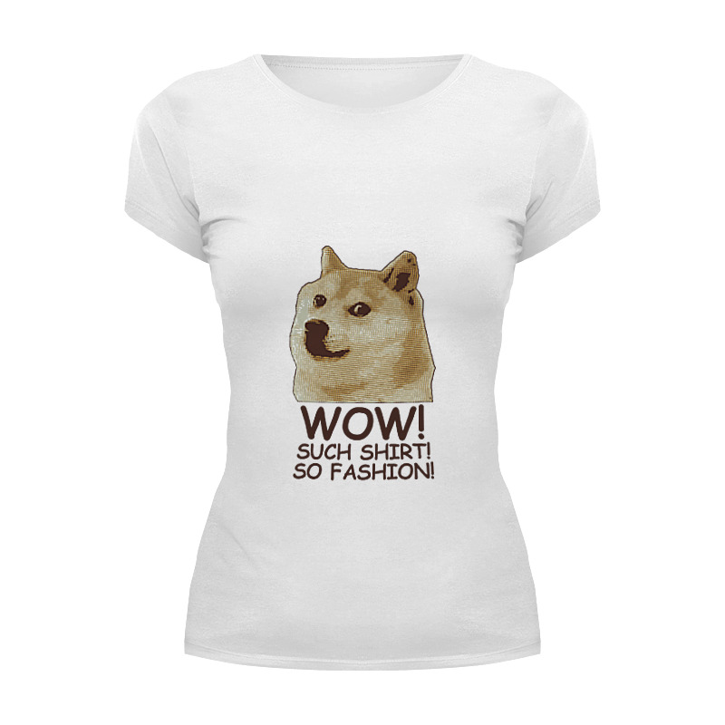 Printio Футболка Wearcraft Premium Doge wow such shirt so fashion printio лонгслив doge wow such shirt so fashion