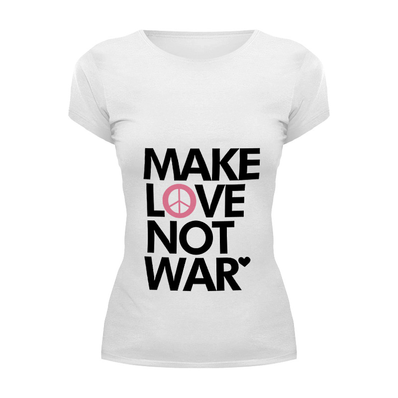 Printio Футболка Wearcraft Premium Make love not war printio толстовка wearcraft premium унисекс make love not war