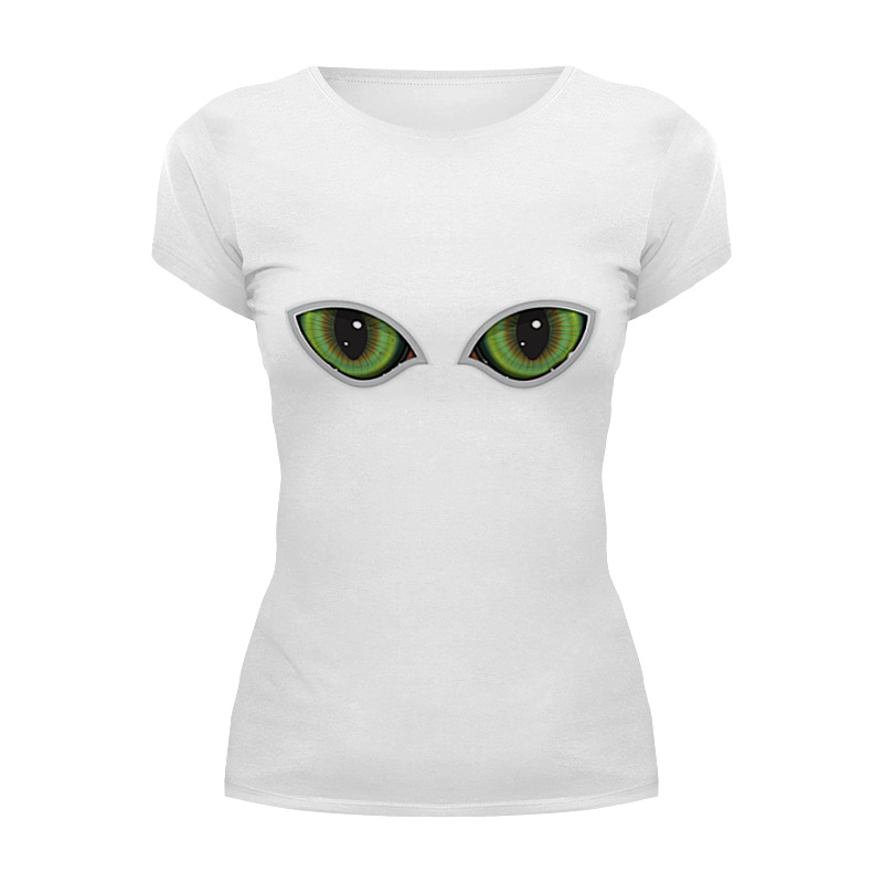 Printio Футболка Wearcraft Premium Глаза кота сквозь прорезь смотрят printio детская футболка классическая унисекс глаза кота сквозь прорезь смотрят