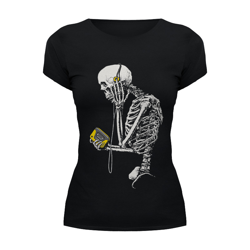 Printio Футболка Wearcraft Premium Скелет с плеером printio футболка классическая скелет с плеером