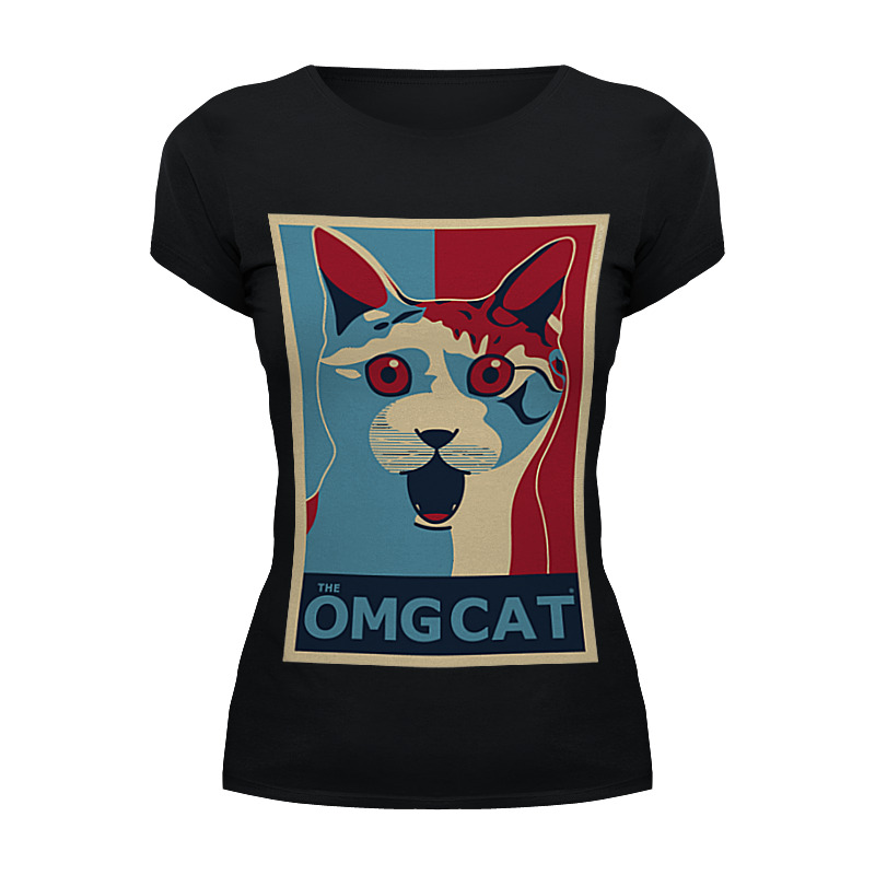 Printio Футболка Wearcraft Premium Омг кот (the omg cat) футболка wearcraft premium slim fit printio омг кот the omg cat