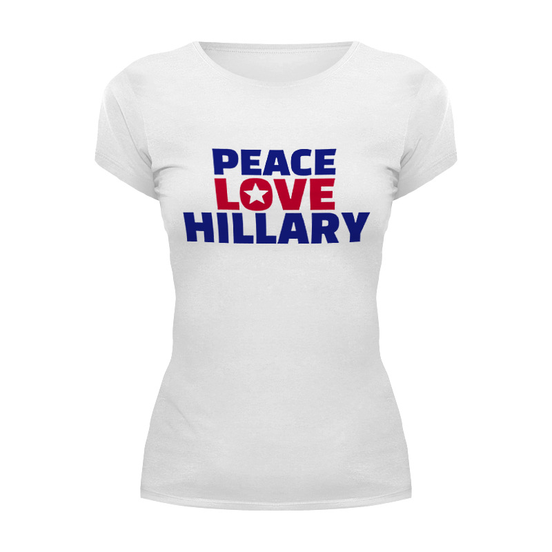 Printio Футболка Wearcraft Premium Peace love hillary