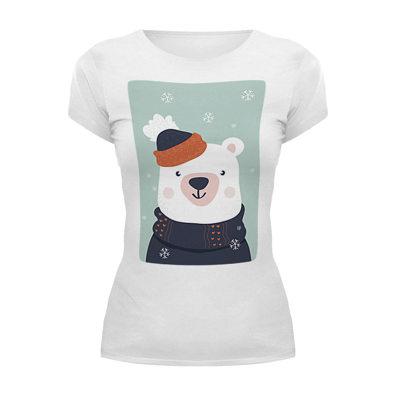 Printio Футболка Wearcraft Premium Белый медведь женская футболка девочка в пикачу свитере xl белый