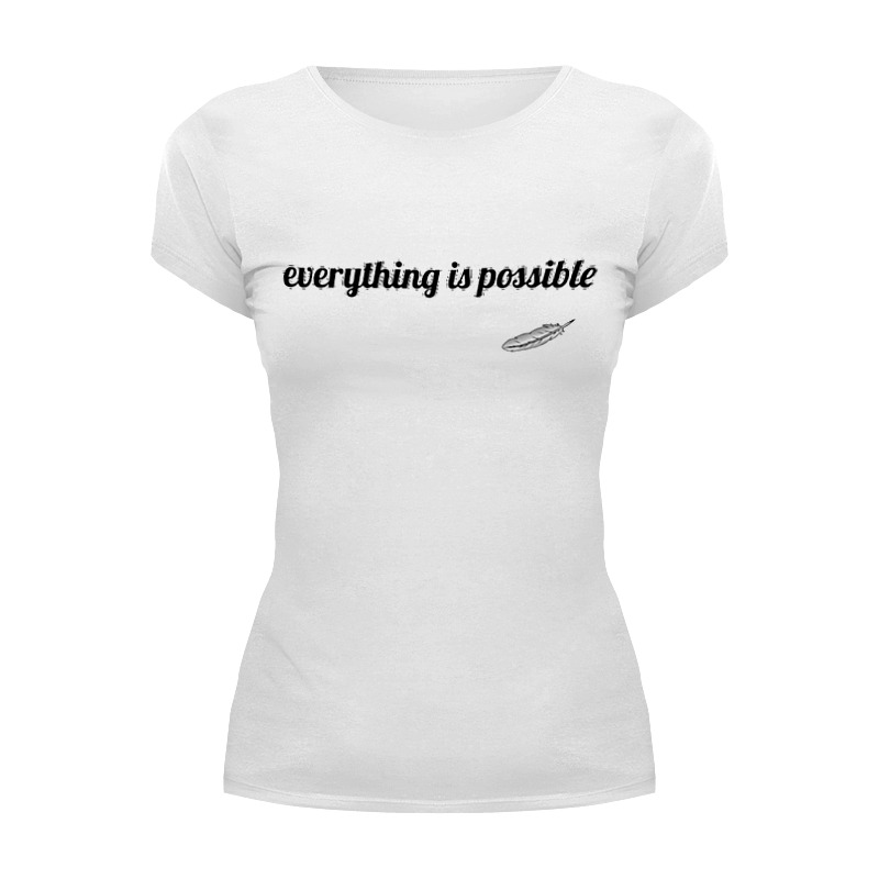 Printio Футболка Wearcraft Premium Everything is possible + крылья