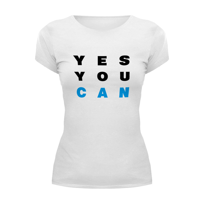 Printio Футболка Wearcraft Premium Yes you can printio толстовка wearcraft premium унисекс yes you can