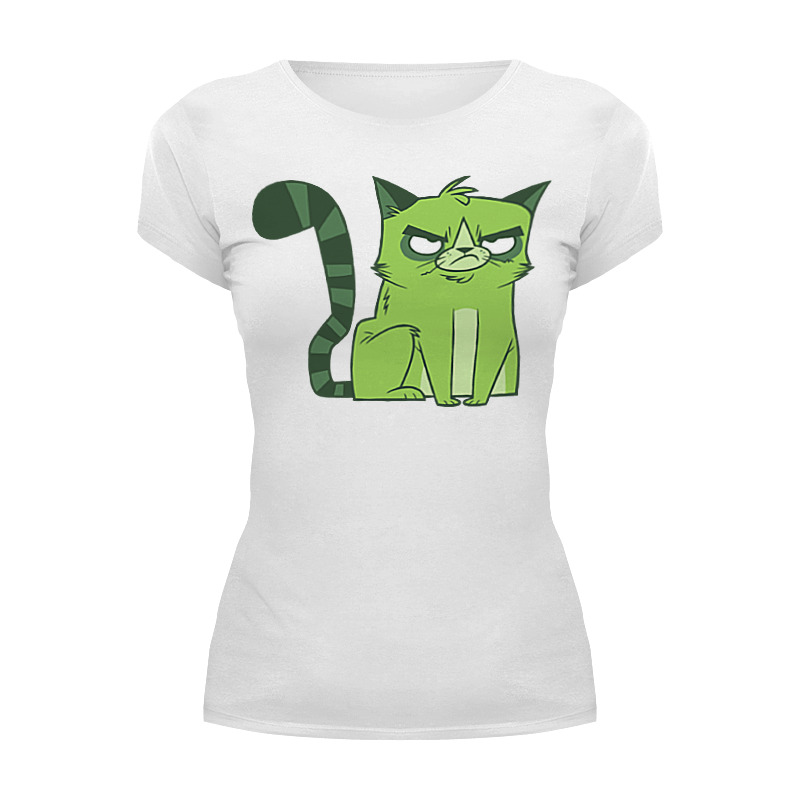 Printio Футболка Wearcraft Premium Сердитый котик printio футболка wearcraft premium грустный кот grumpy cat