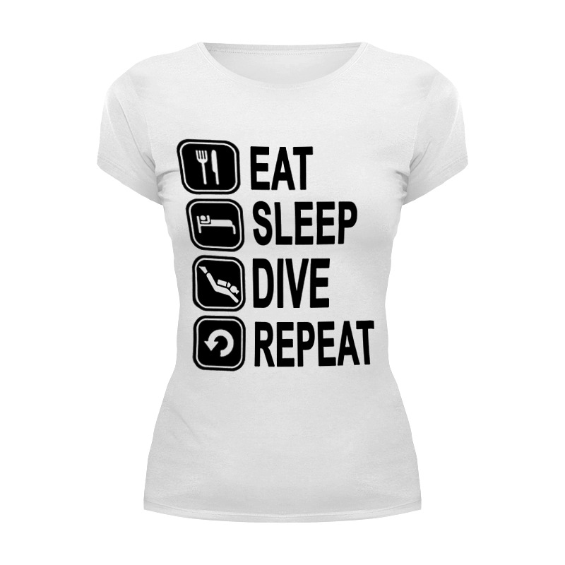 Printio Футболка Wearcraft Premium Eat slep dive printio футболка классическая eat slep dive