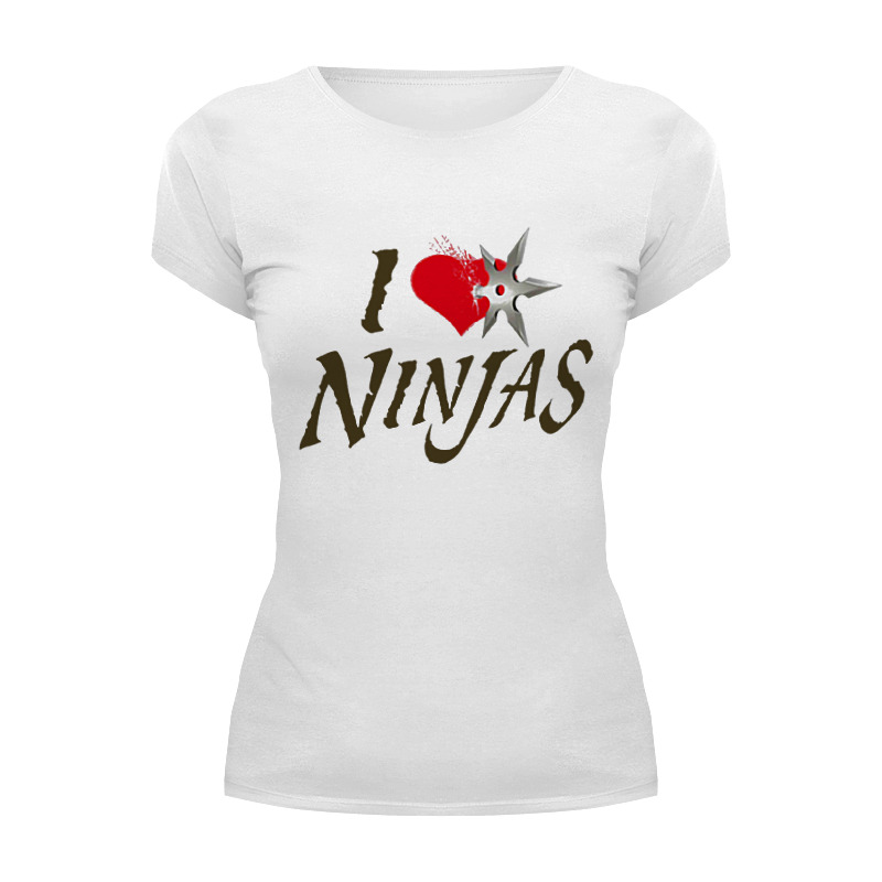 Printio Футболка Wearcraft Premium I love ninjas printio сумка i love ninjas