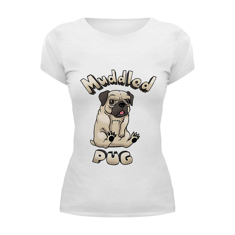 Printio Футболка Wearcraft Premium Mudded pug printio футболка wearcraft premium slim fit mudded pug