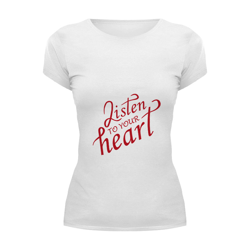 Printio Футболка Wearcraft Premium Слушай свое сердце printio футболка wearcraft premium слушай свое сердце