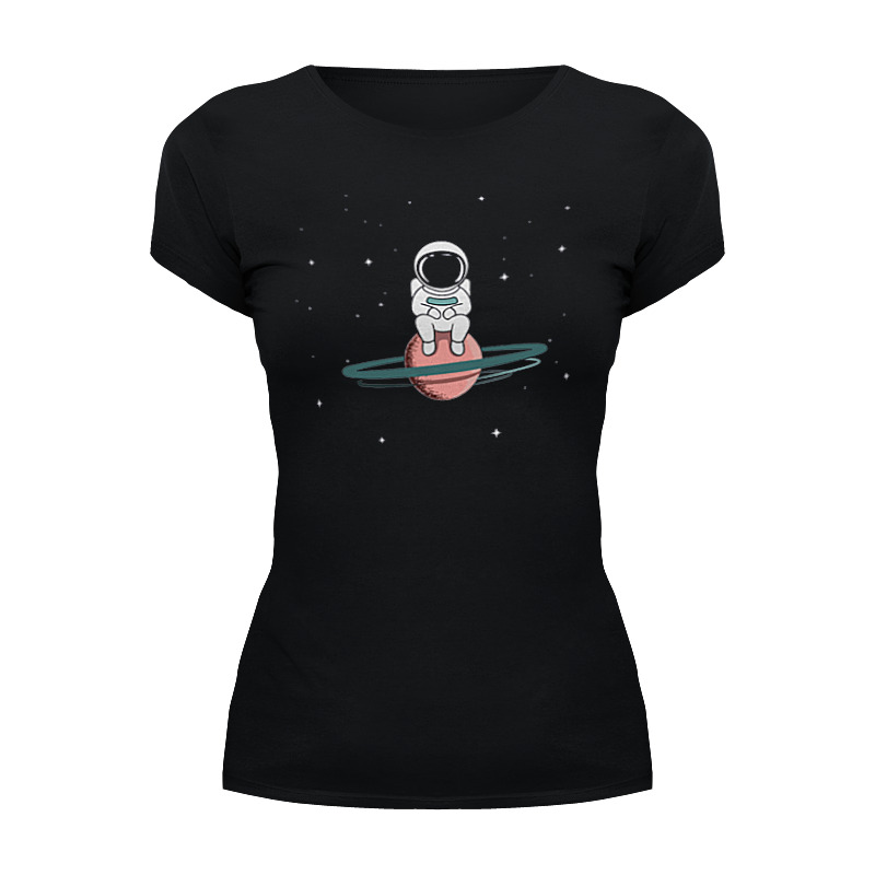 Printio Футболка Wearcraft Premium Космонавт на сатурне printio футболка wearcraft premium космонавт на сатурне