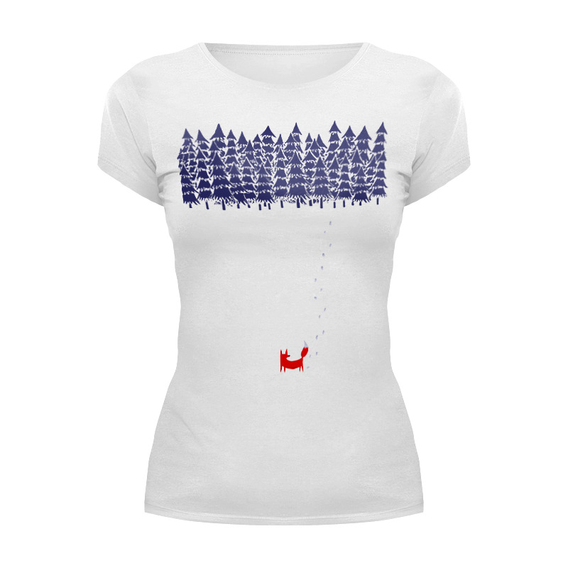Printio Футболка Wearcraft Premium Лиса в лесу детская футболка лиса в лесу 164 синий