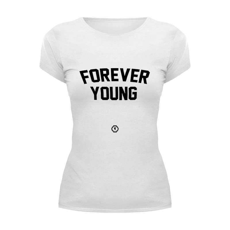 Printio Футболка Wearcraft Premium Forever young by brainy printio футболка с полной запечаткой для девочек forever young by brainy