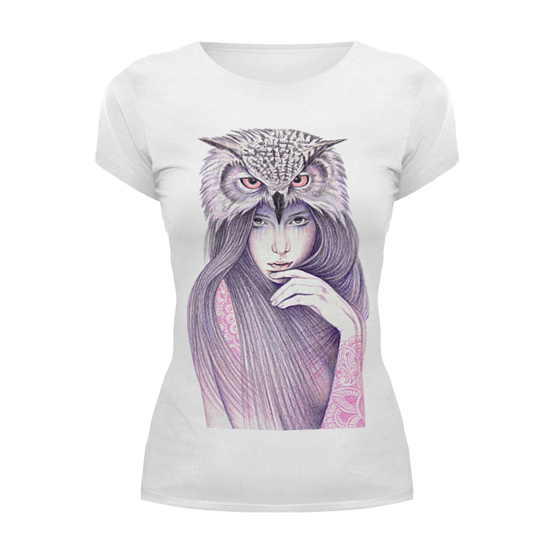 Printio Футболка Wearcraft Premium Девушка сова