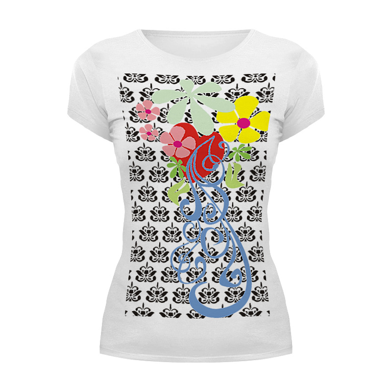 Printio Футболка Wearcraft Premium Цветочный узор