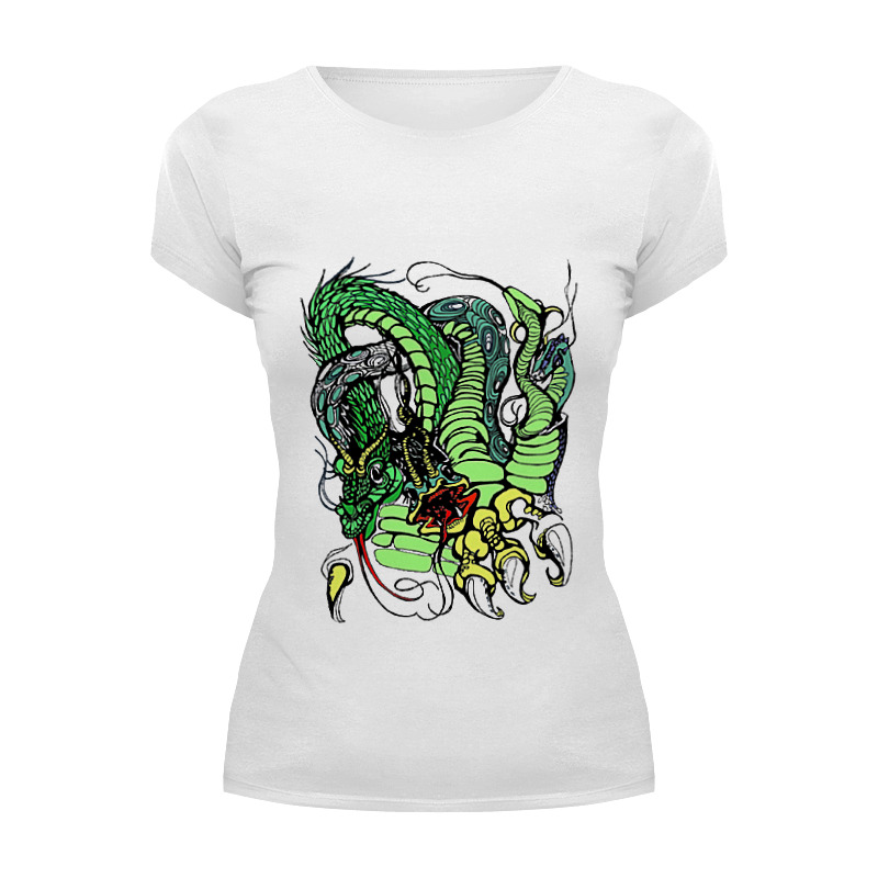 Printio Футболка Wearcraft Premium Змей горыныч зелёный printio футболка wearcraft premium змей горыныч