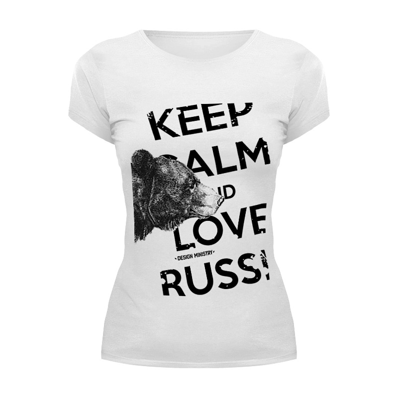 Printio Футболка Wearcraft Premium Keep calm and love russia 2 by design ministry