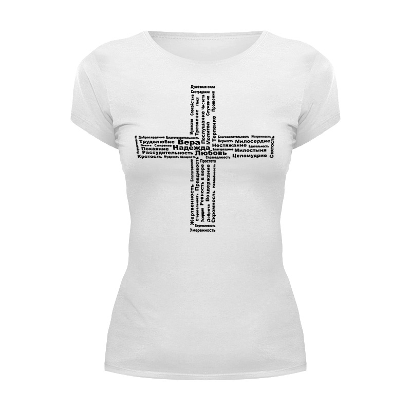 Printio Футболка Wearcraft Premium Христианские добродетели в форме креста printio футболка wearcraft premium христианские добродетели в форме креста