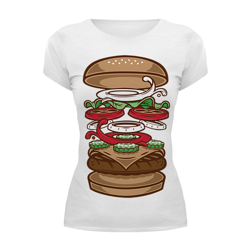Printio Футболка Wearcraft Premium Burger/бургер printio футболка wearcraft premium slim fit burger бургер