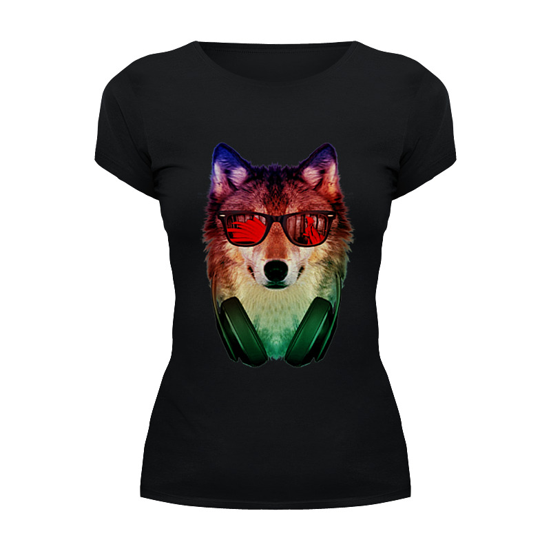 Printio Футболка Wearcraft Premium Волк в очках