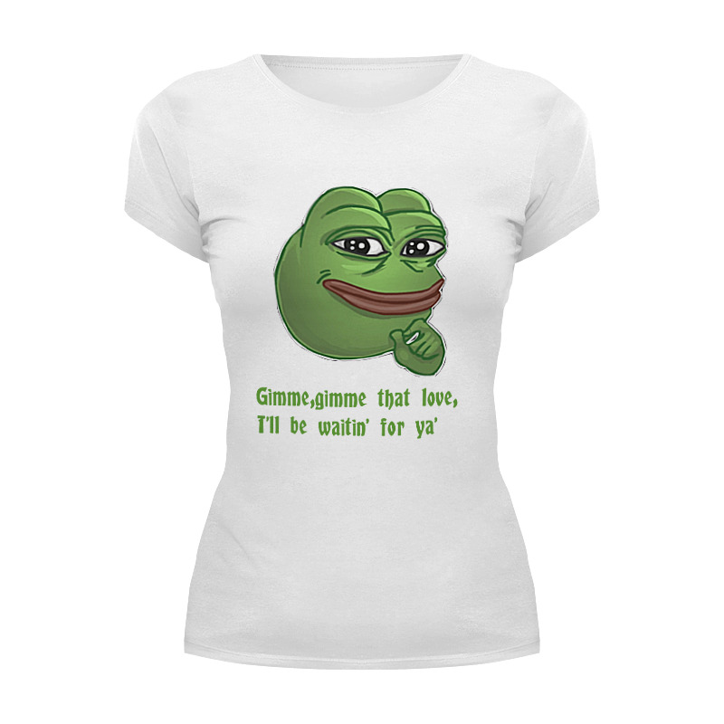 Printio Футболка Wearcraft Premium Pepe the frog whant some love printio футболка wearcraft premium pepe the frog