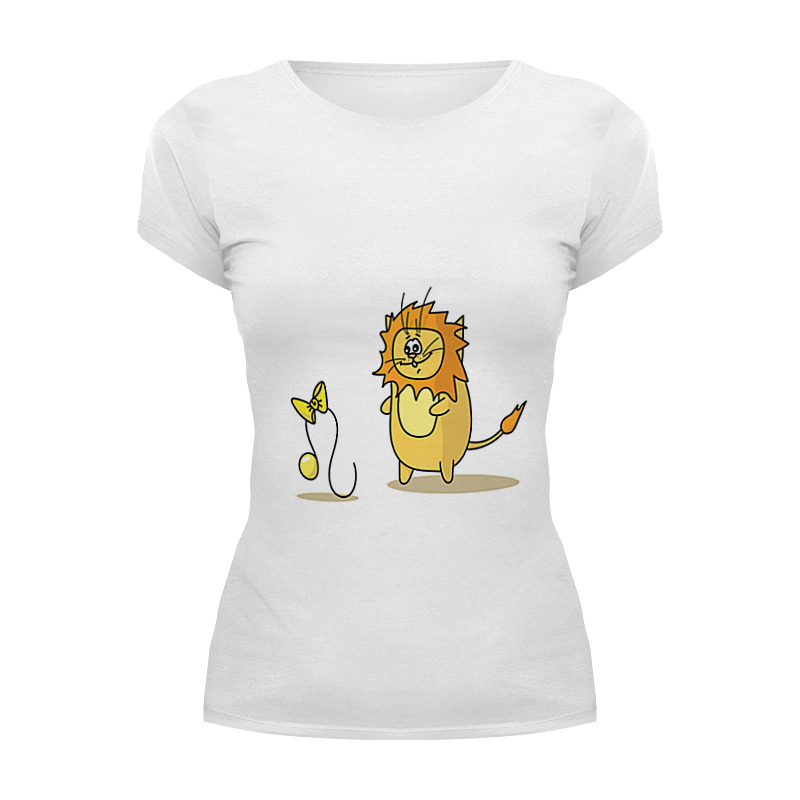 Printio Футболка Wearcraft Premium Кот лев. подарок для льва printio футболка wearcraft premium кот лев подарок для льва