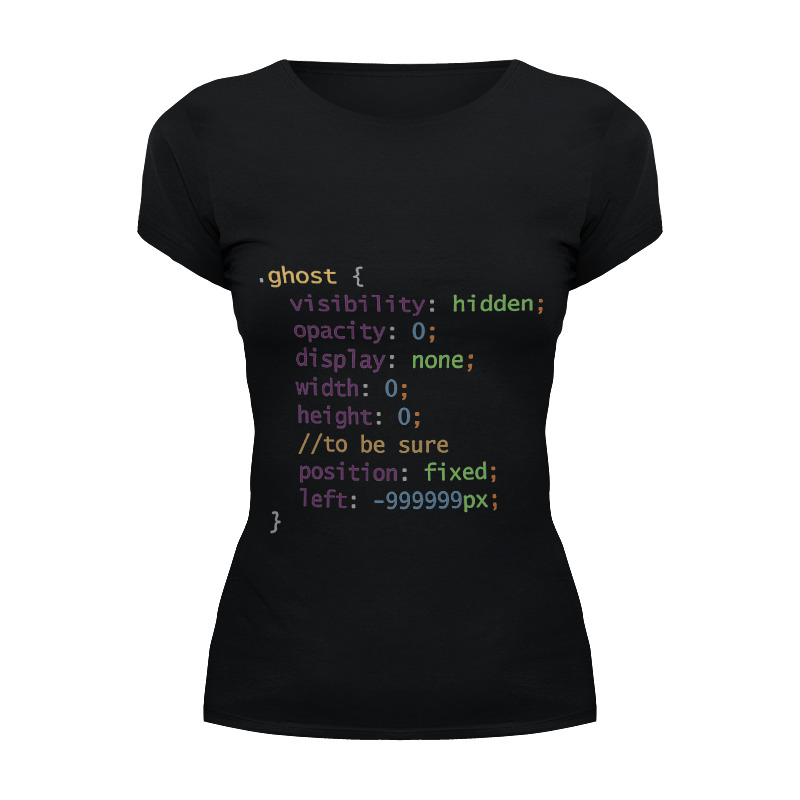 printio футболка классическая css привидение Printio Футболка Wearcraft Premium css привидение