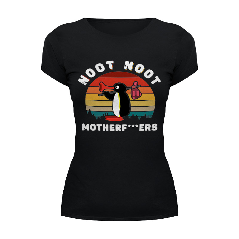 Printio Футболка Wearcraft Premium Noot noot pingu shirt noot meme godmother est 2020 shirt new arrival summer women funny t shirt mothers day gift for godmother gift tx5391