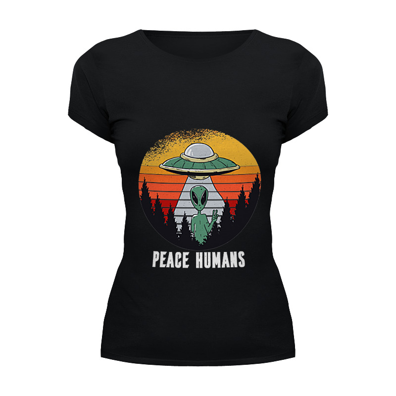 printio футболка wearcraft premium slim fit peace humans Printio Футболка Wearcraft Premium Peace humans