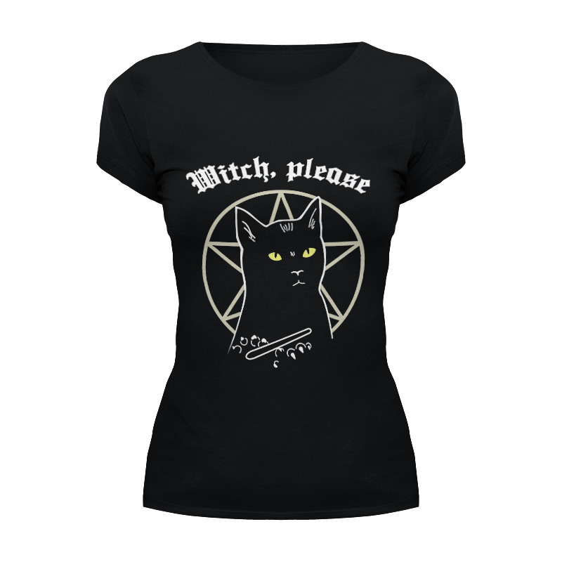 Printio Футболка Wearcraft Premium Witch please футболка oversize с надписью rich bitch