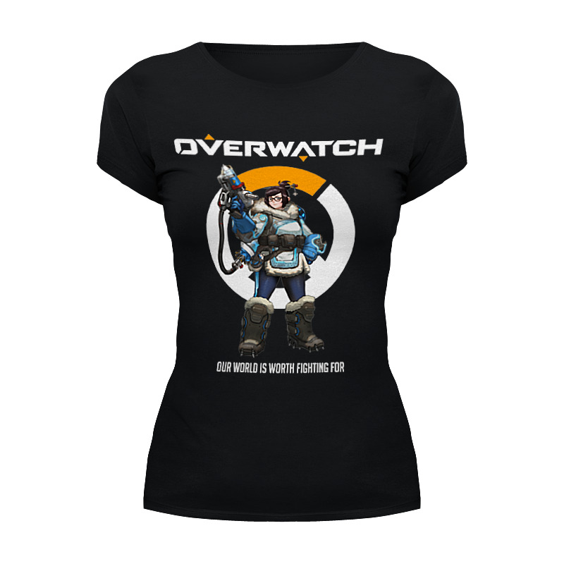 Printio Футболка Wearcraft Premium Overwatch. мэй printio футболка классическая overwatch мэй