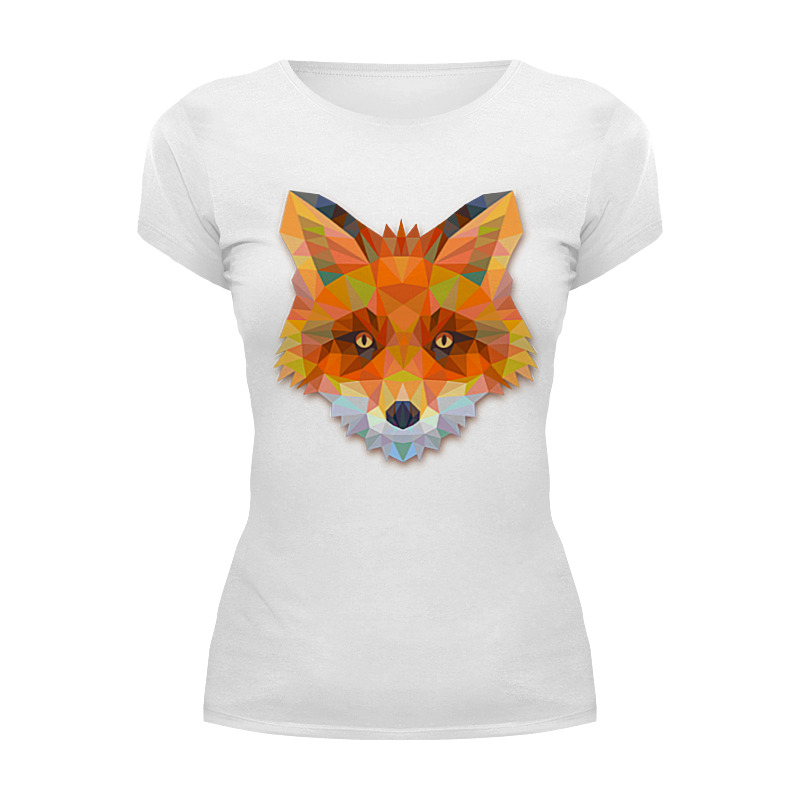 Printio Футболка Wearcraft Premium Полигональная лиса printio футболка wearcraft premium лиса fox